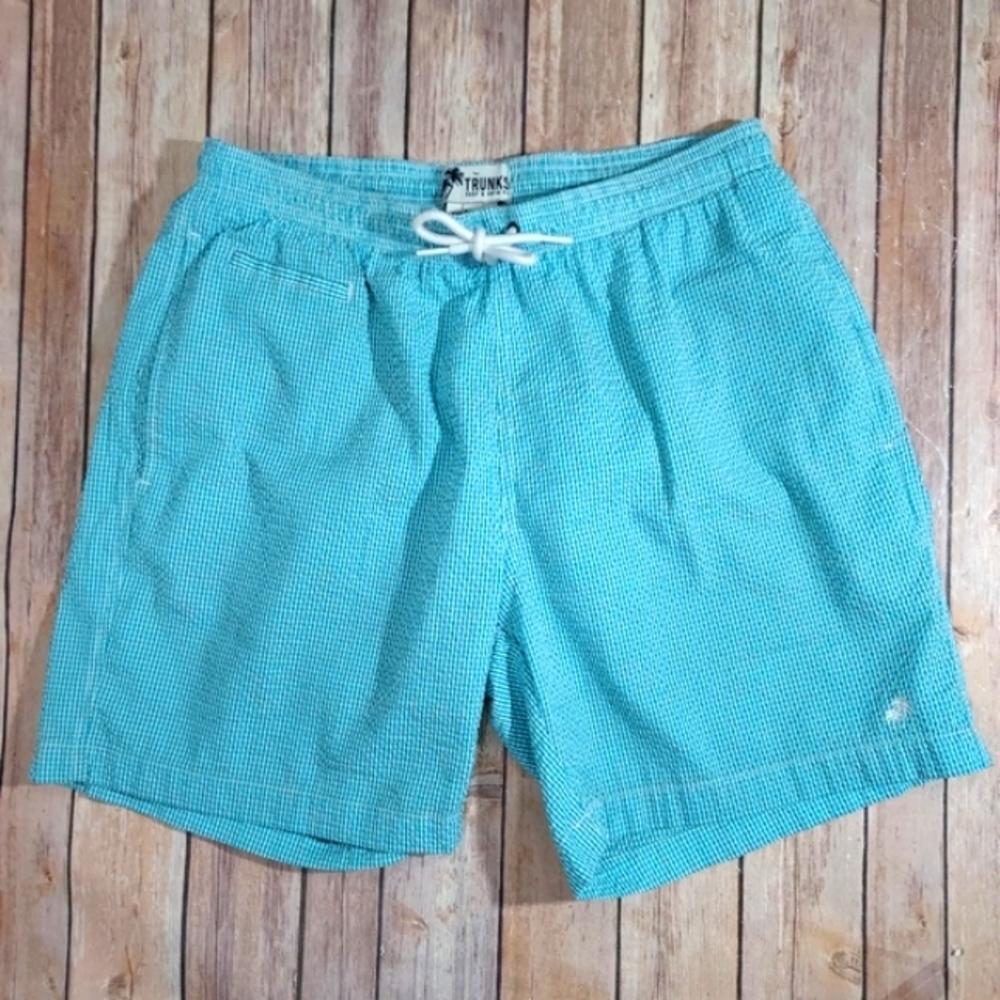 Trunks Surf & Swim blue stripe swim trunks M